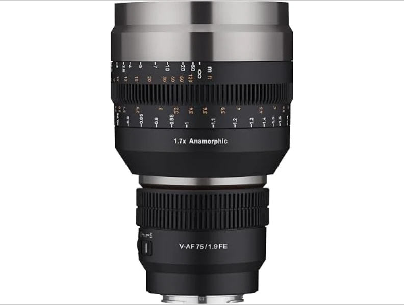 三洋SYCAF V-AF 1.7倍变焦定焦转接环，适用于索尼FE接口镜头
